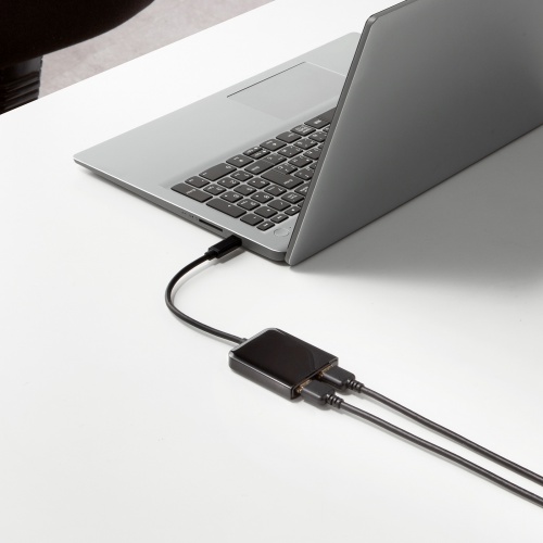 AD-ALCMST2HD【USB Type C-HDMI変換アダプタ（2ポート・4K/30Hz対応