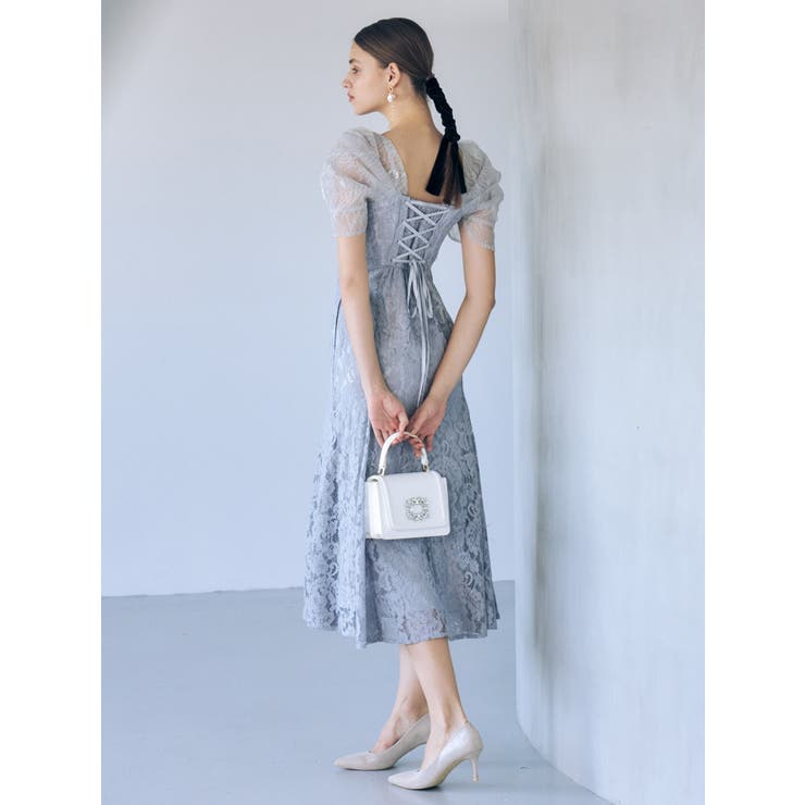 パワショルレースドレス[品番：MKSW0055137]｜MERCURYDUO