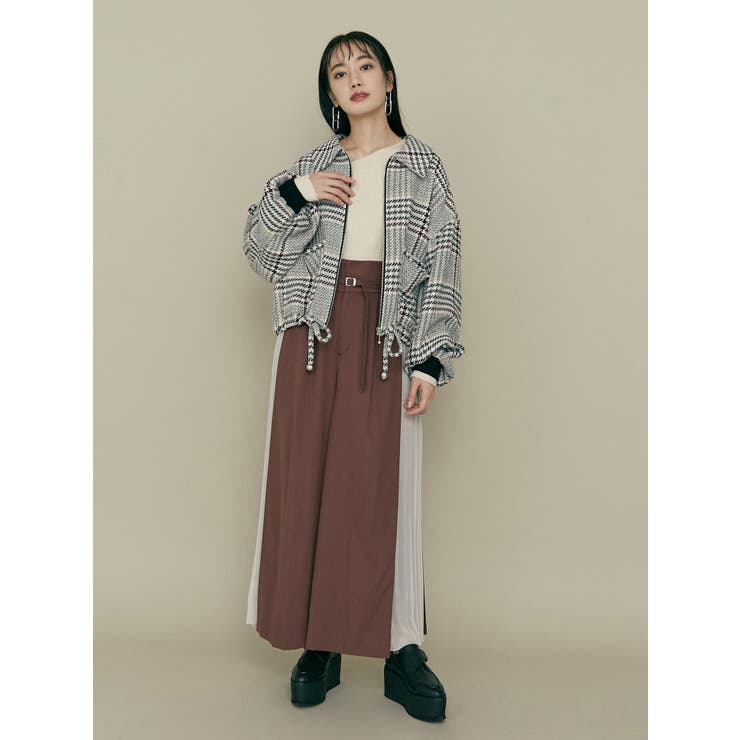 サイドプリーツパンツ[品番：MKSW0026801]｜MURUA（ムルーア）の