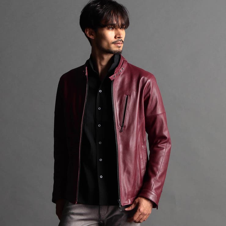 ラムレザーシングルライダース[品番：NICW0004655]｜NICOLE（ニコル