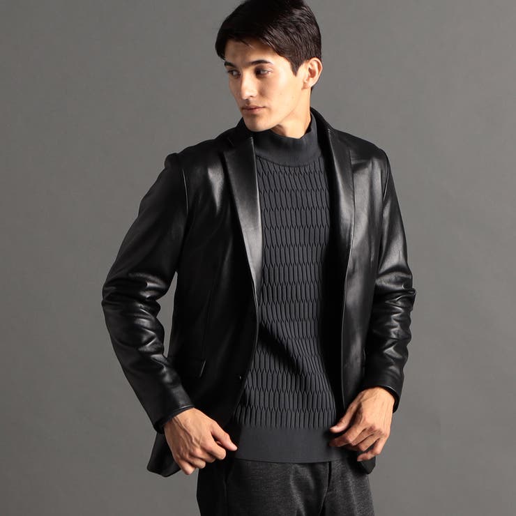 シープレザー テーラードジャケット[品番：NICW0004832]｜NICOLE