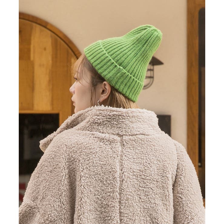 カラバリ豊富 リブ編みニット帽[品番：ADEW0004220]｜ad thie