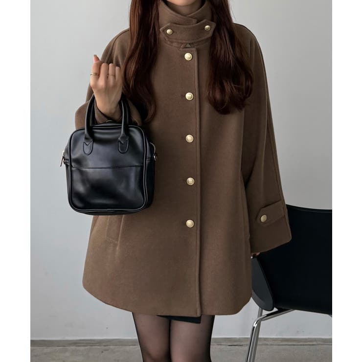 callautia ゴールドボタンミドルコート[品番：AMTW0012708]｜JUNOAH