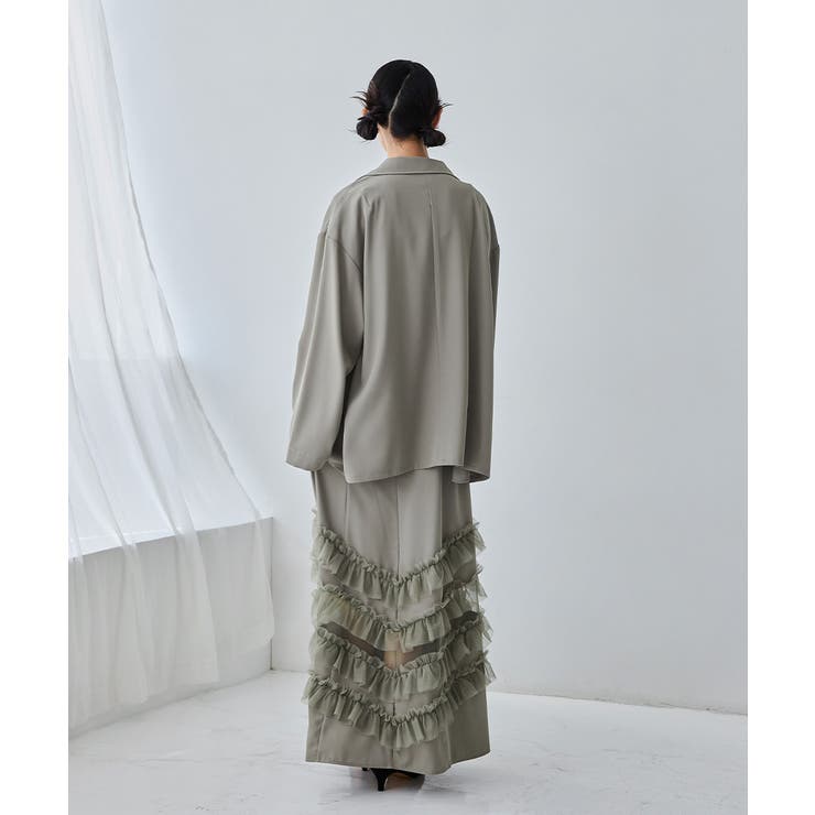 niana ニアナ トランスペアレントヘムセットアップドレス[品番