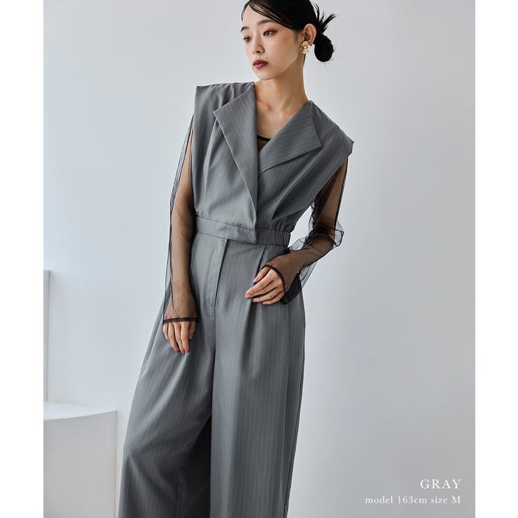 niana ニアナ スタンドアウトカラーオールインパンツ[品番