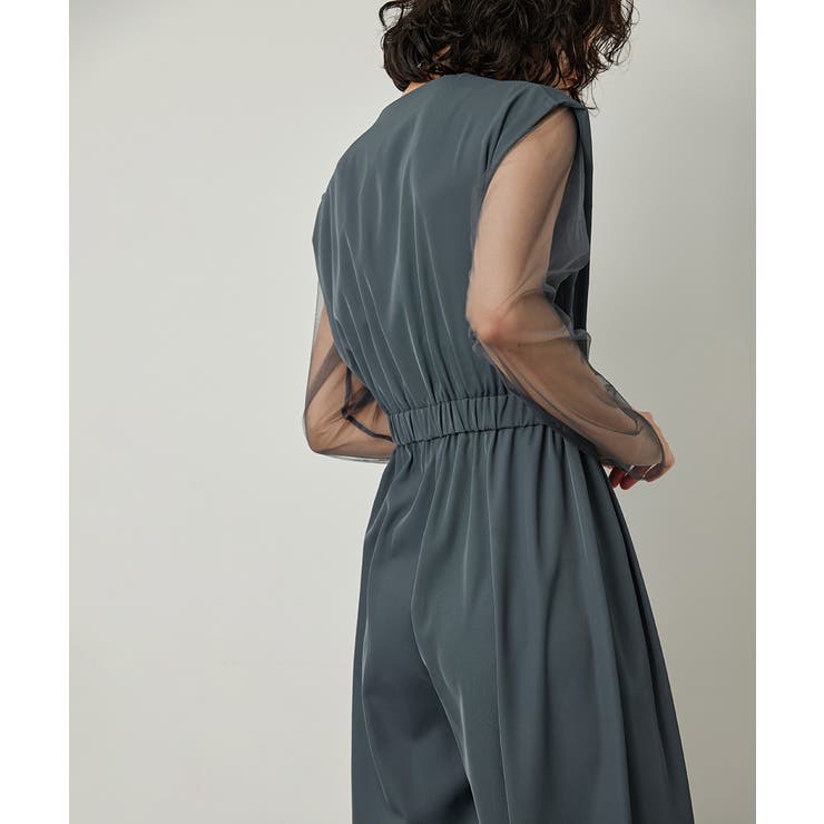 niana ニアナ スタンドアウトカラーオールインパンツ[品番