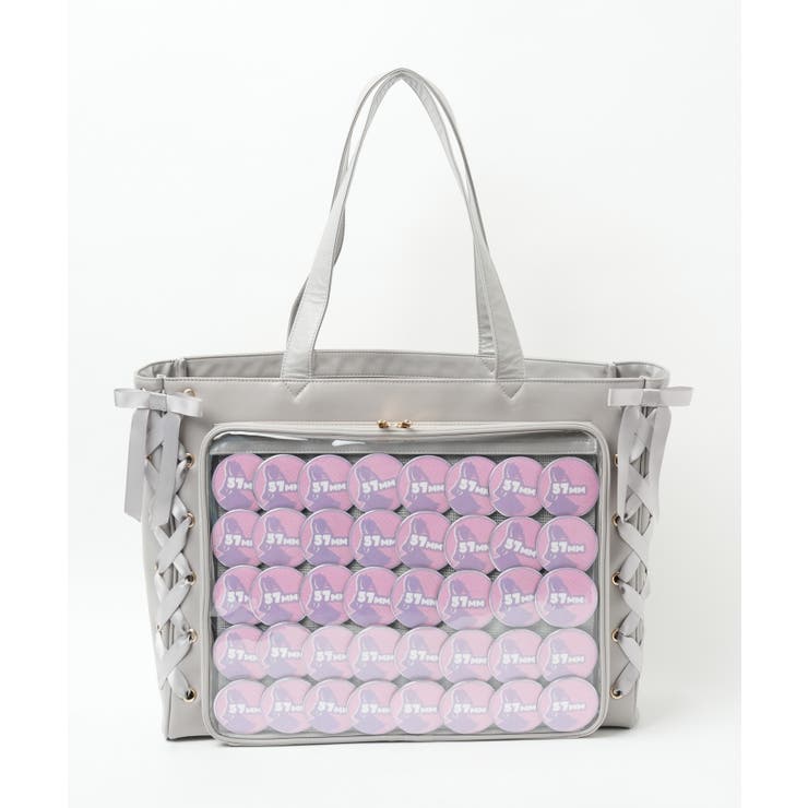 WEGO ツイードレースアップ痛バッグ S オフホワイト WEGO（ウィゴー