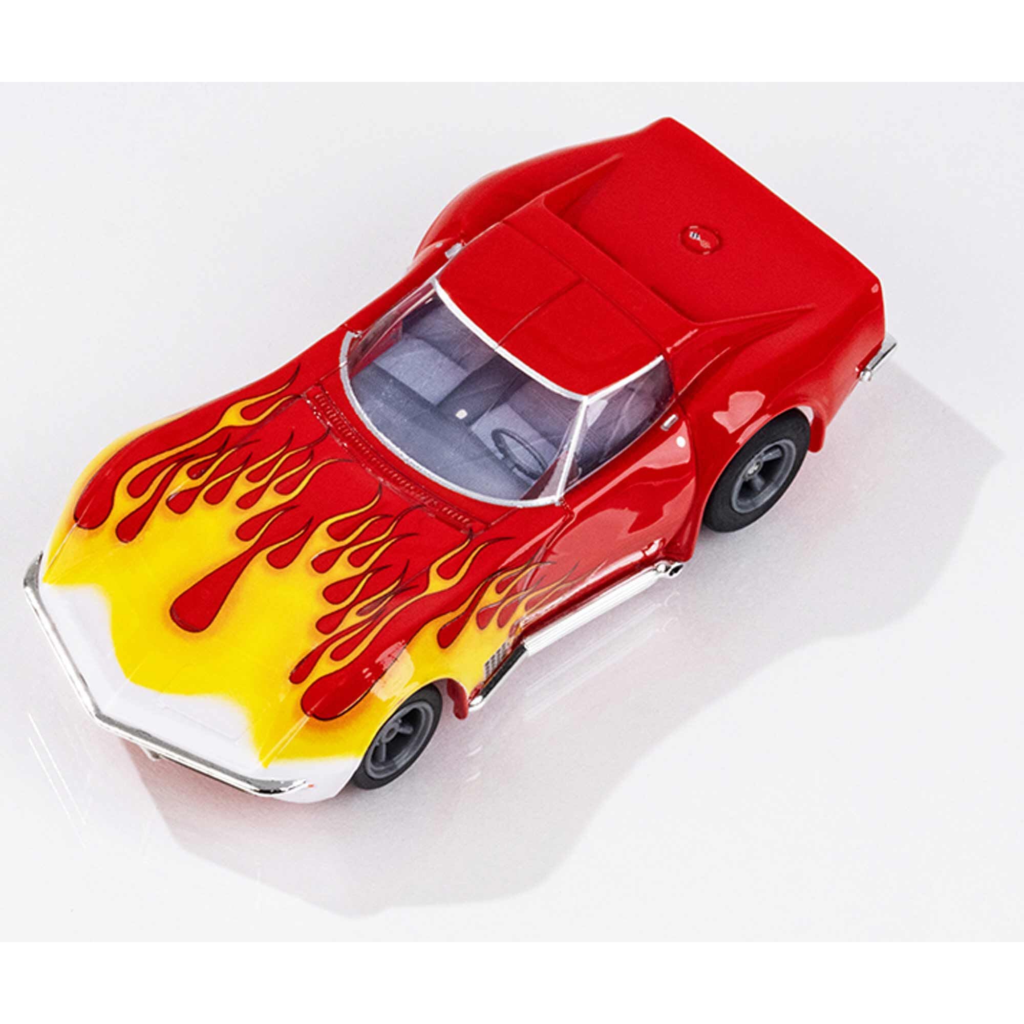 AFX 1970 Corvette Red/Yellow Wildfire HO Scale Slot Car | Auto