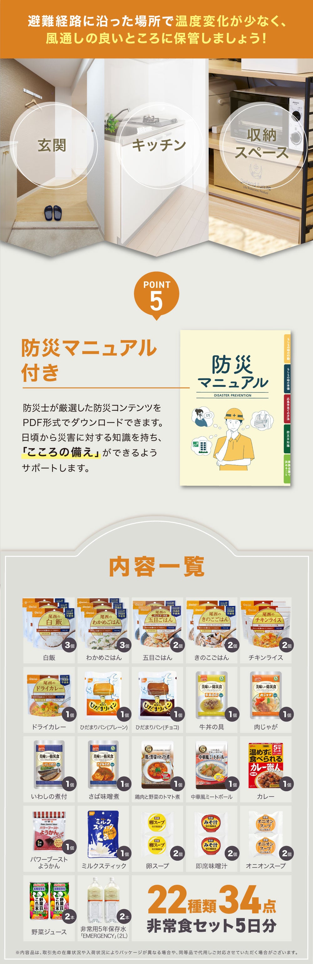 Defend Future 非常食 セット 5日分 – Defend Future 公式オンラインストア