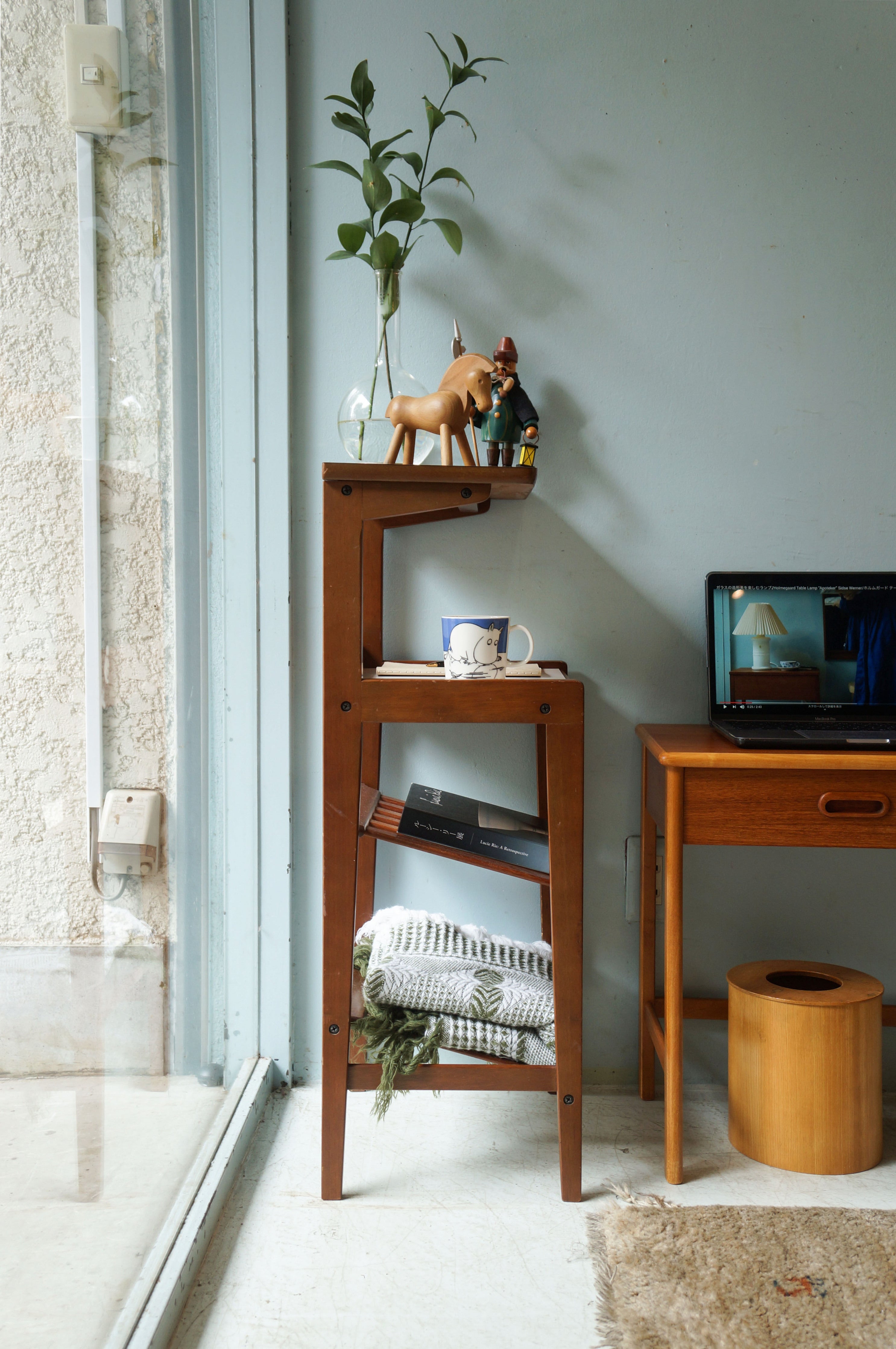 オールドカリモク karimoku デコラトップ サイドテーブル ヴィンテージ