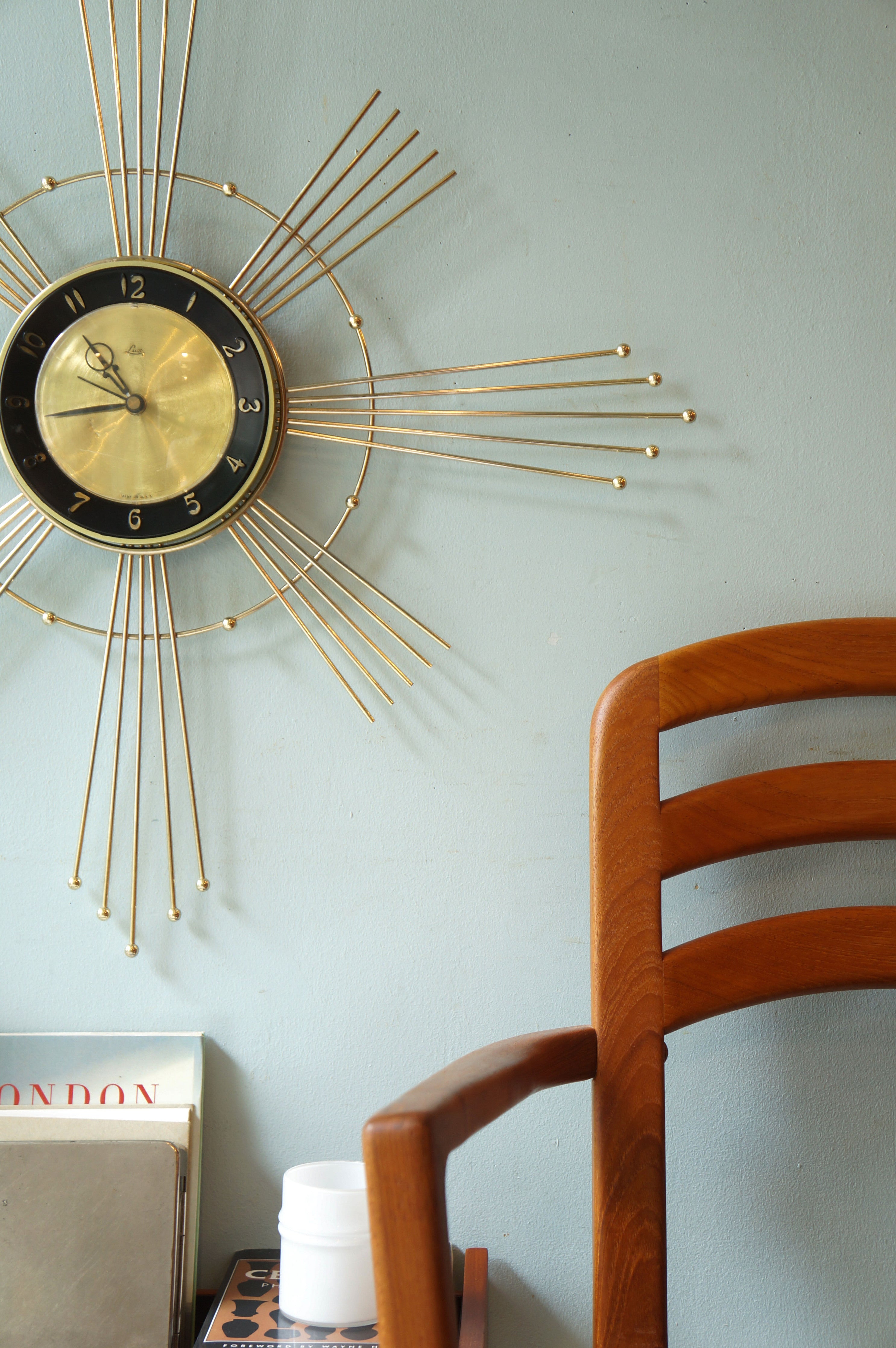 希少品！50's〜アメリカアンティーク 花の壁掛け USAヴィンテージ雑貨