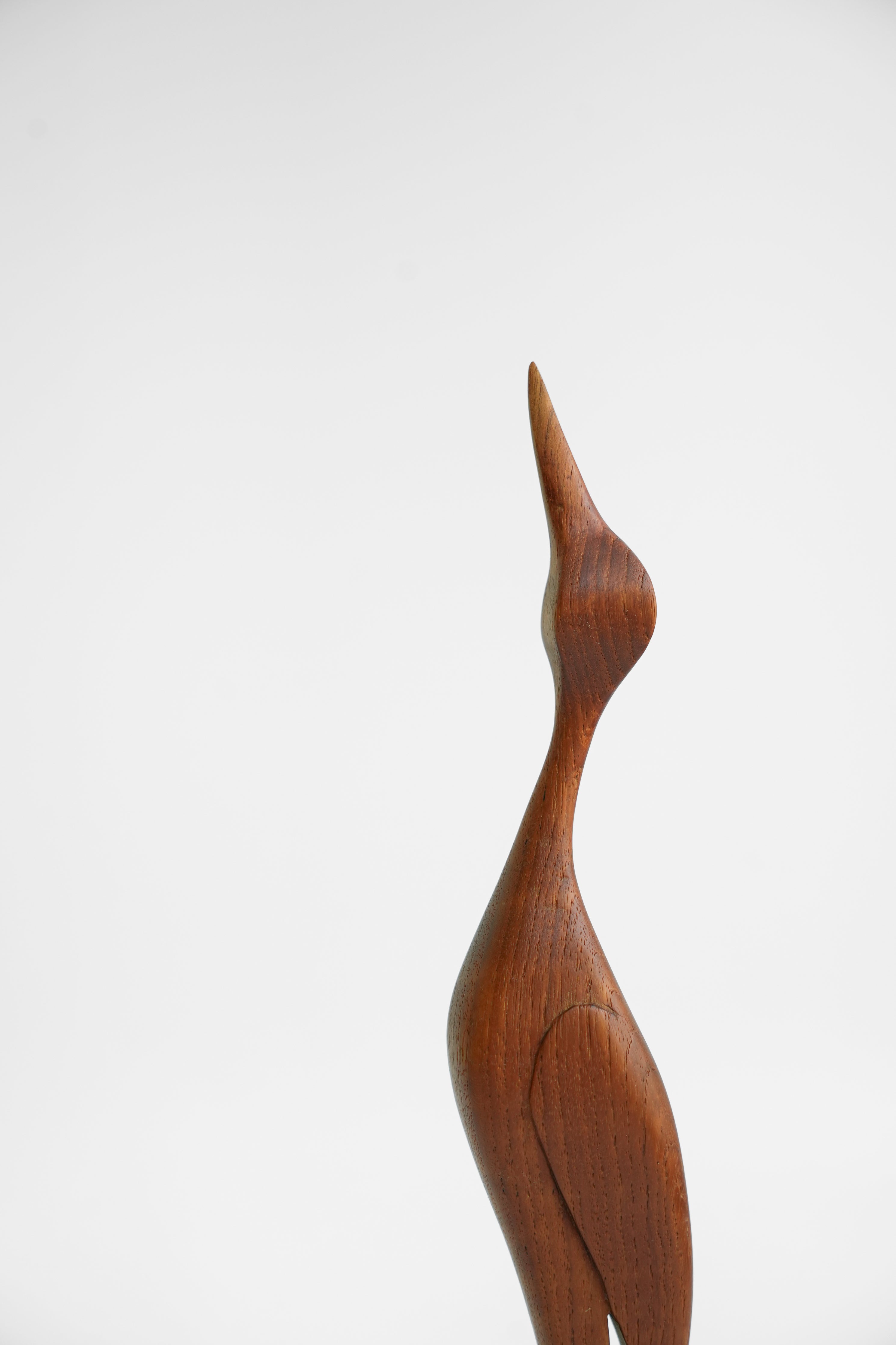 北欧ヴィンテージ 鳥のオブジェ チーク材/Scandinavian Vintage