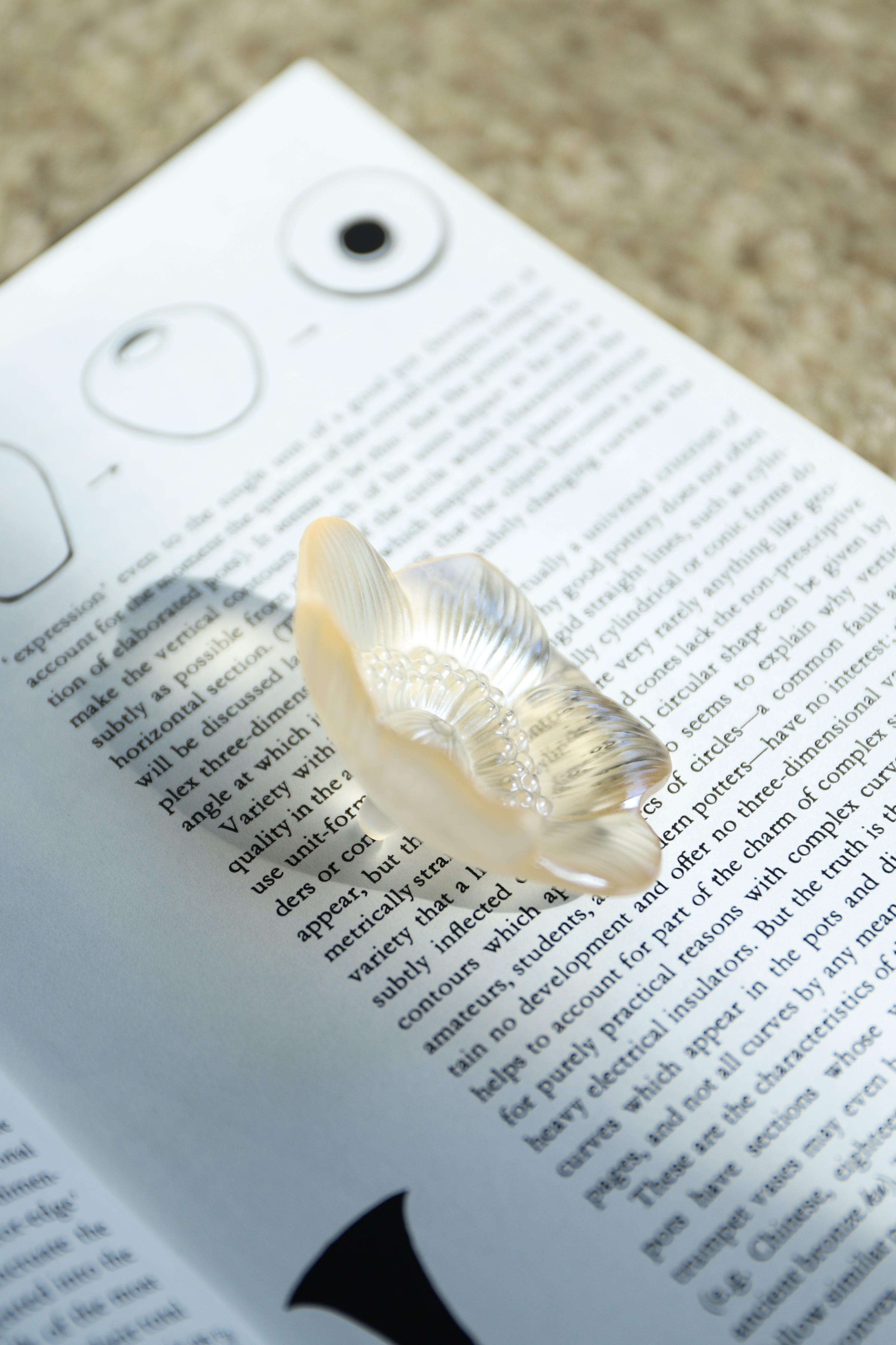 ラリック アネモネ ガラスオブジェ ゴールドラスター/Lalique Anemone