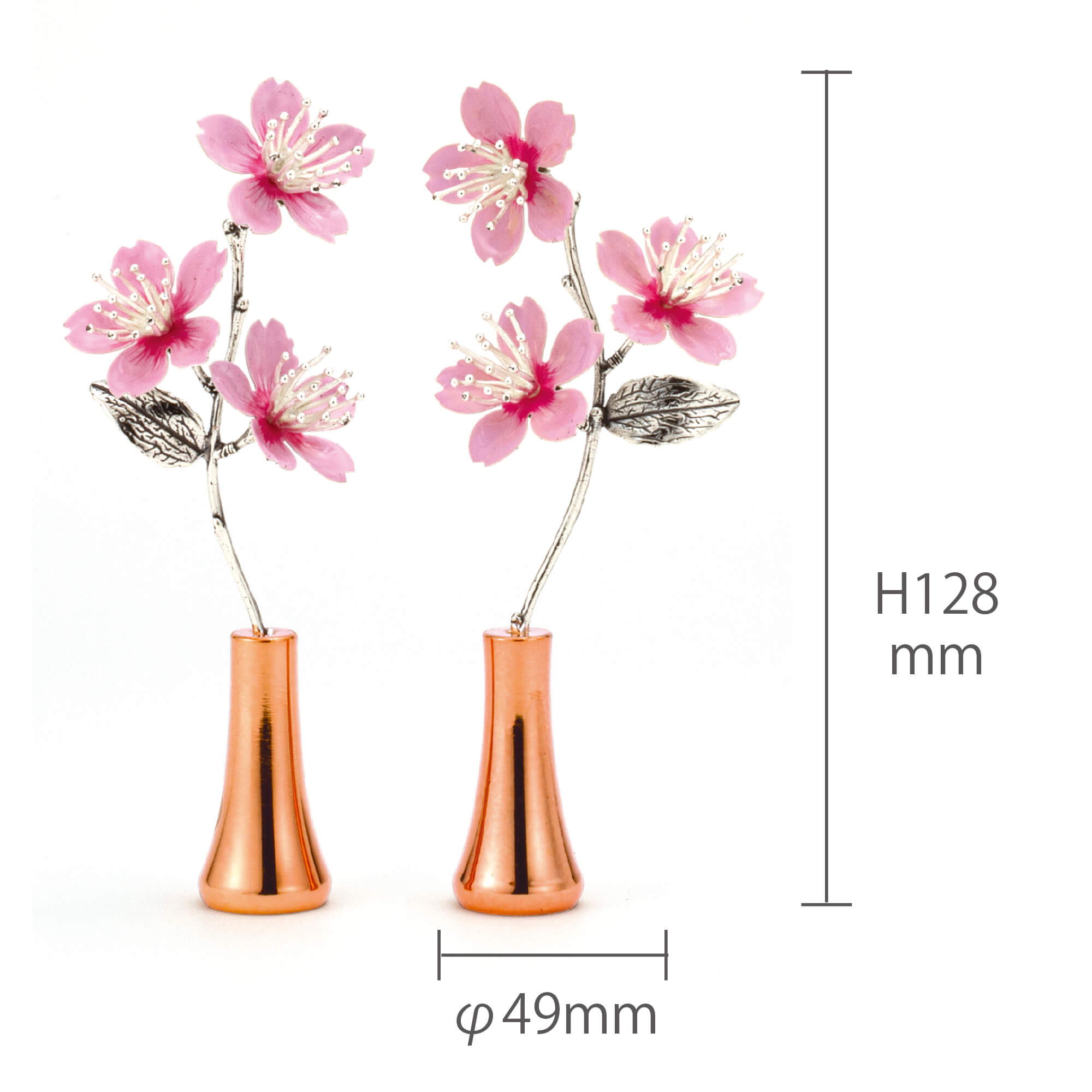 お花】華鋲常花SAKURA 花立ピンクゴールド NB003 – 祈り百貨店