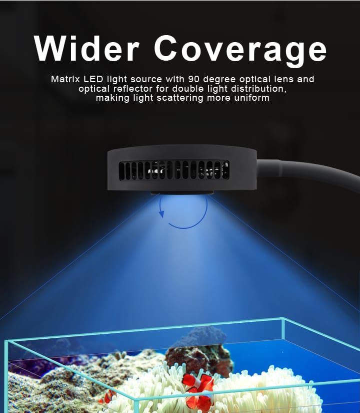 Aqua Knight Nano LED A029 V2 for saltwater / marine aquarium tank