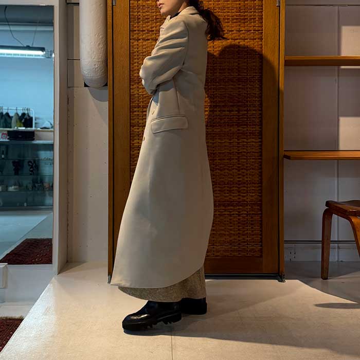 AURALEE】 LIGHT MELTON CHESTERFIELD COAT – ONENESS ONLINE STORE