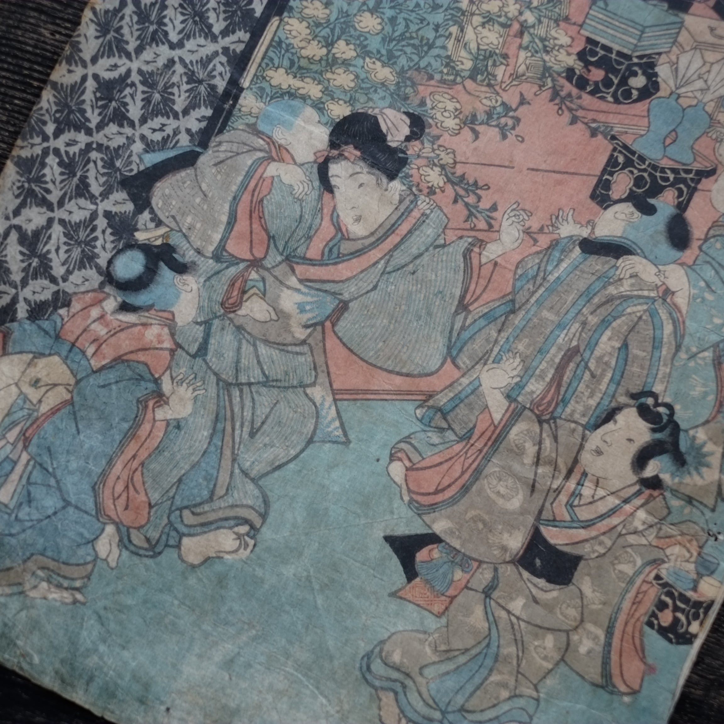 歌川国貞 浮世絵 手刷木版画 (江戸時代) – 逢季荘