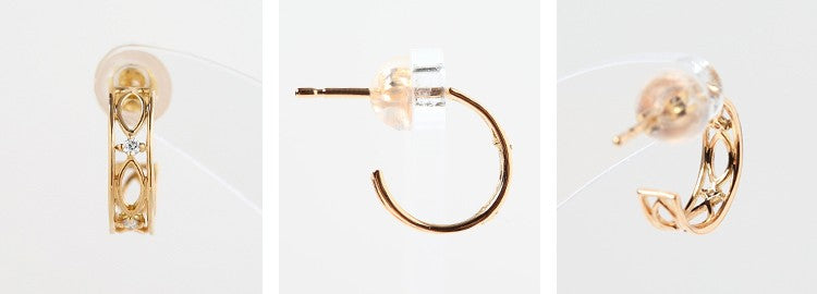 K18/Pt「リズ」ピアス｜【オレフィーチェ】Orefice