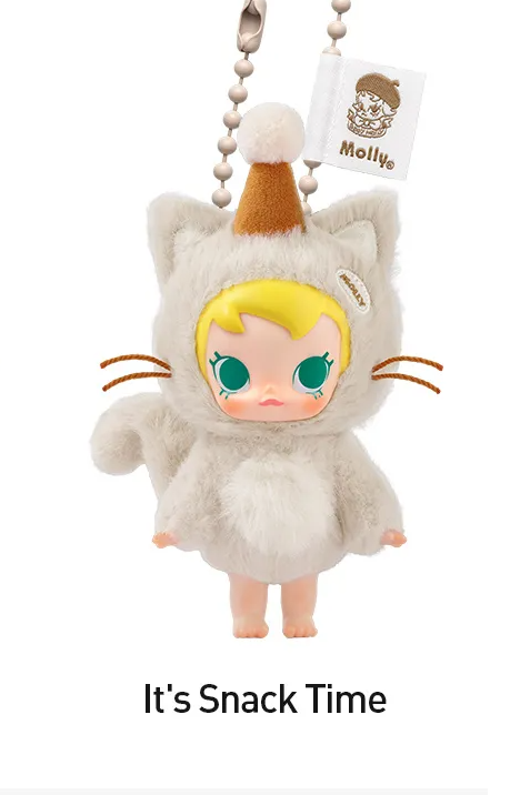 Pop Mart Baby Molly Pocket Friends Series Vinyl Plush Pendant