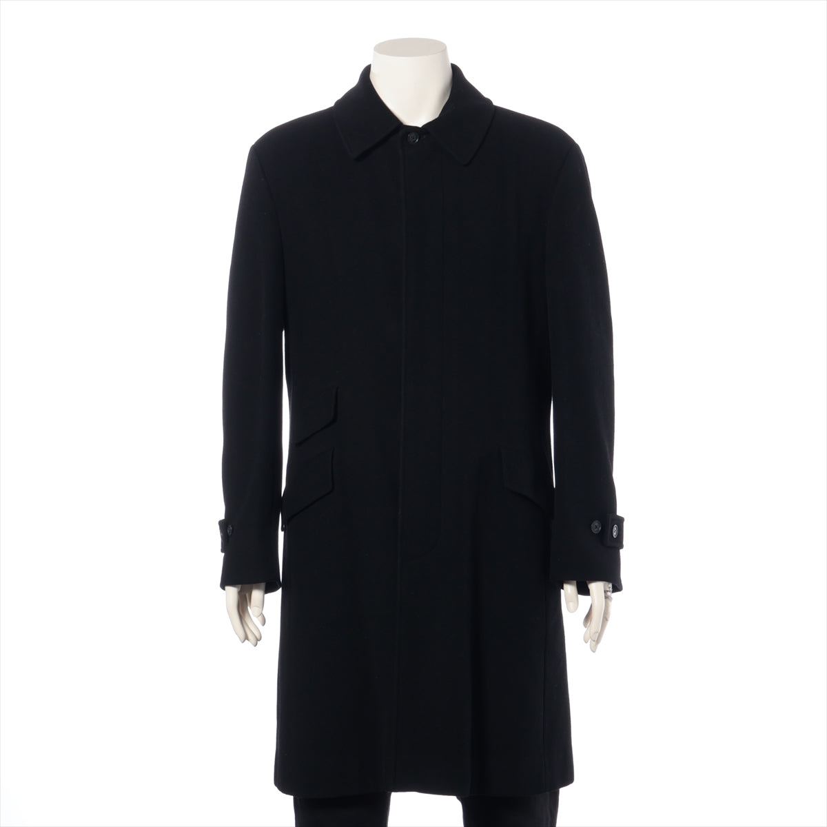 BURBERRY ブラック ウールコート 38