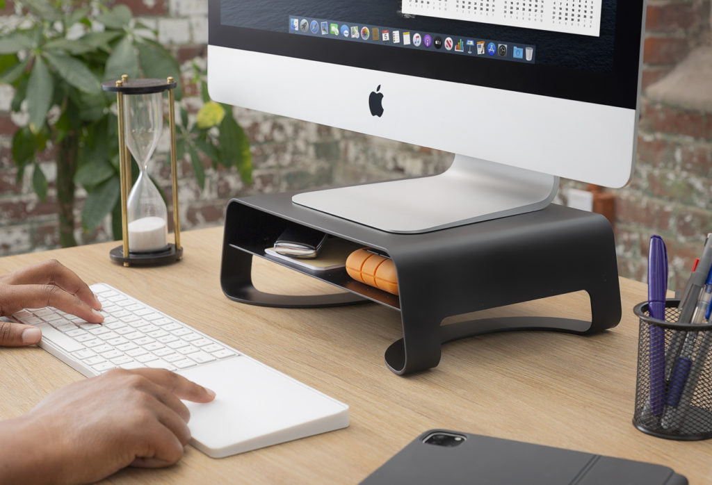 人間工学に基づいたTwelve Southの人気PCスタンドのiMac/ディスプレイ