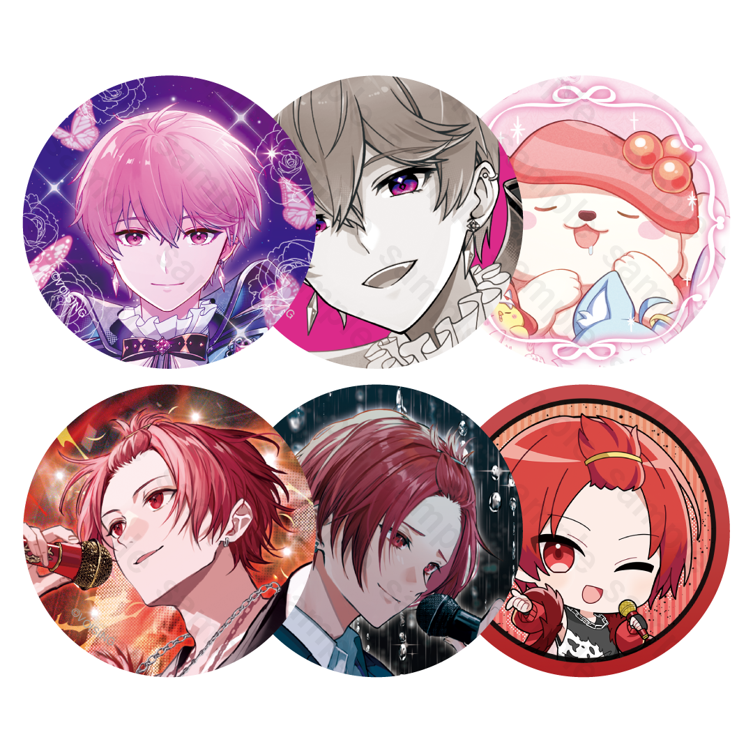 いれいす ランダム缶バッジ 赤組 - いれいすとあ【公式グッズショップ】