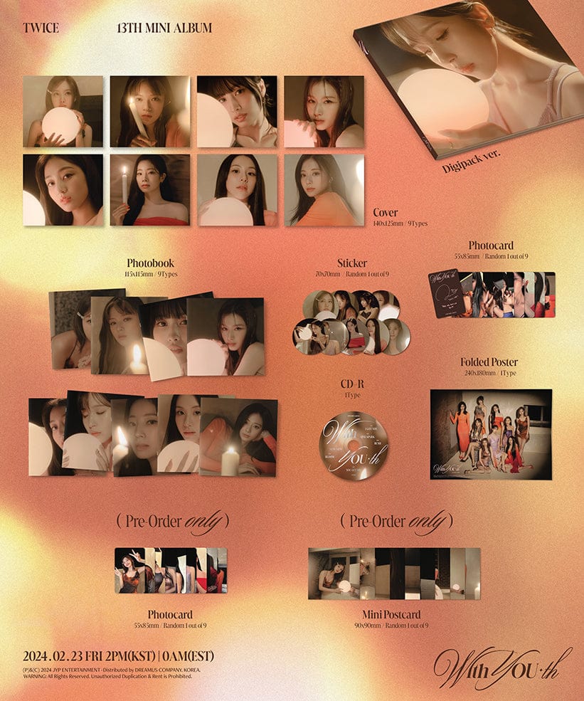 TWICE - 13th Mini Album [With YOU-th] (Digipack Ver.)