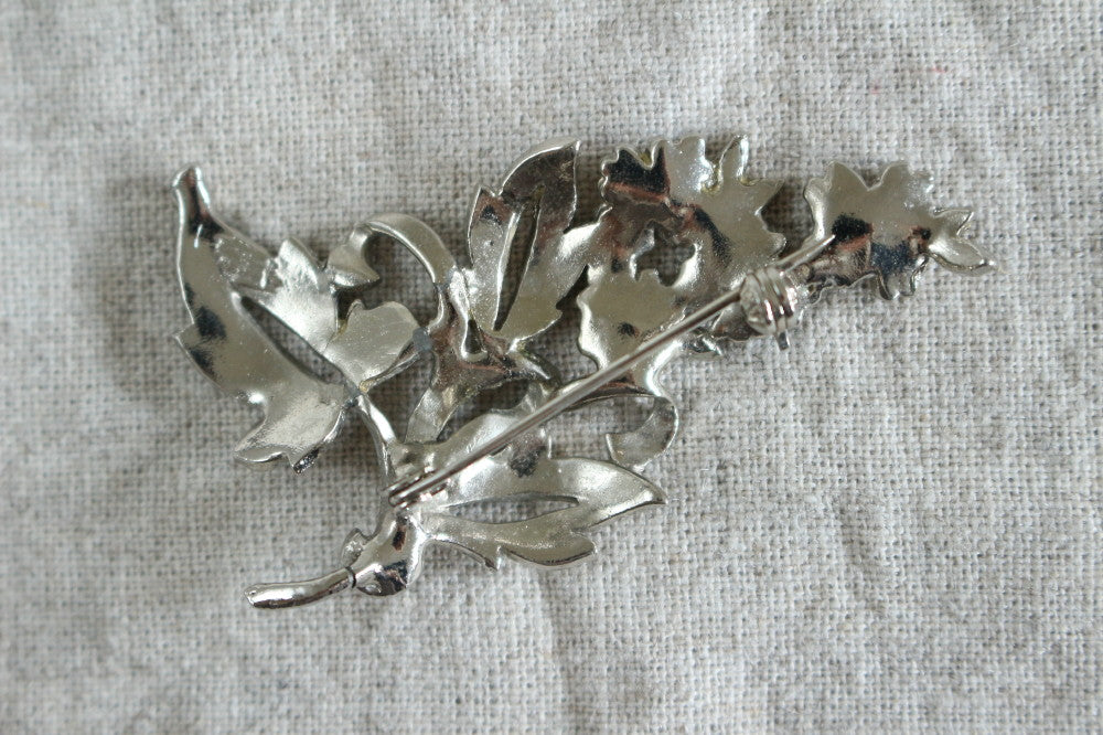 1940年代マーカサイトブローチ（花束）4x6cm イギリスアンティーク