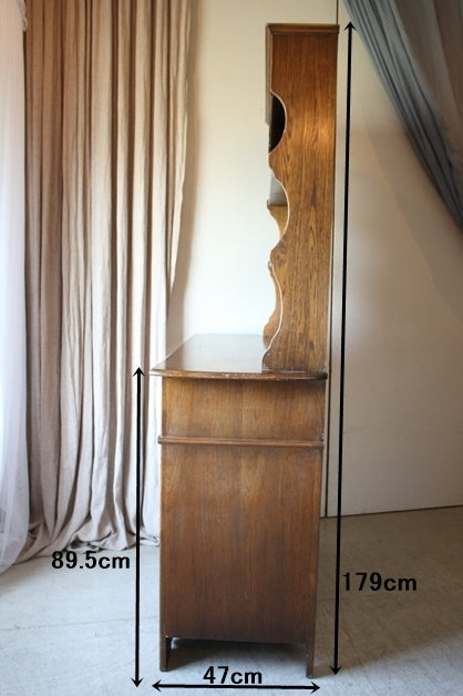 1940年代オーク材ドレッサー（カップボード） イギリスアンティーク