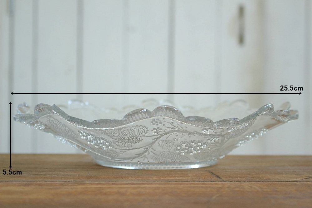 アンティー調/ 女性の肖像画が描かれたガラス製飾り皿 Amazon | 西洋