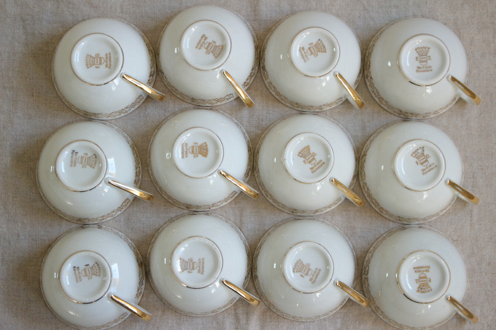 7客あり！ショーヴィニー金彩のカップ＆ソーサー フランスアンティーク