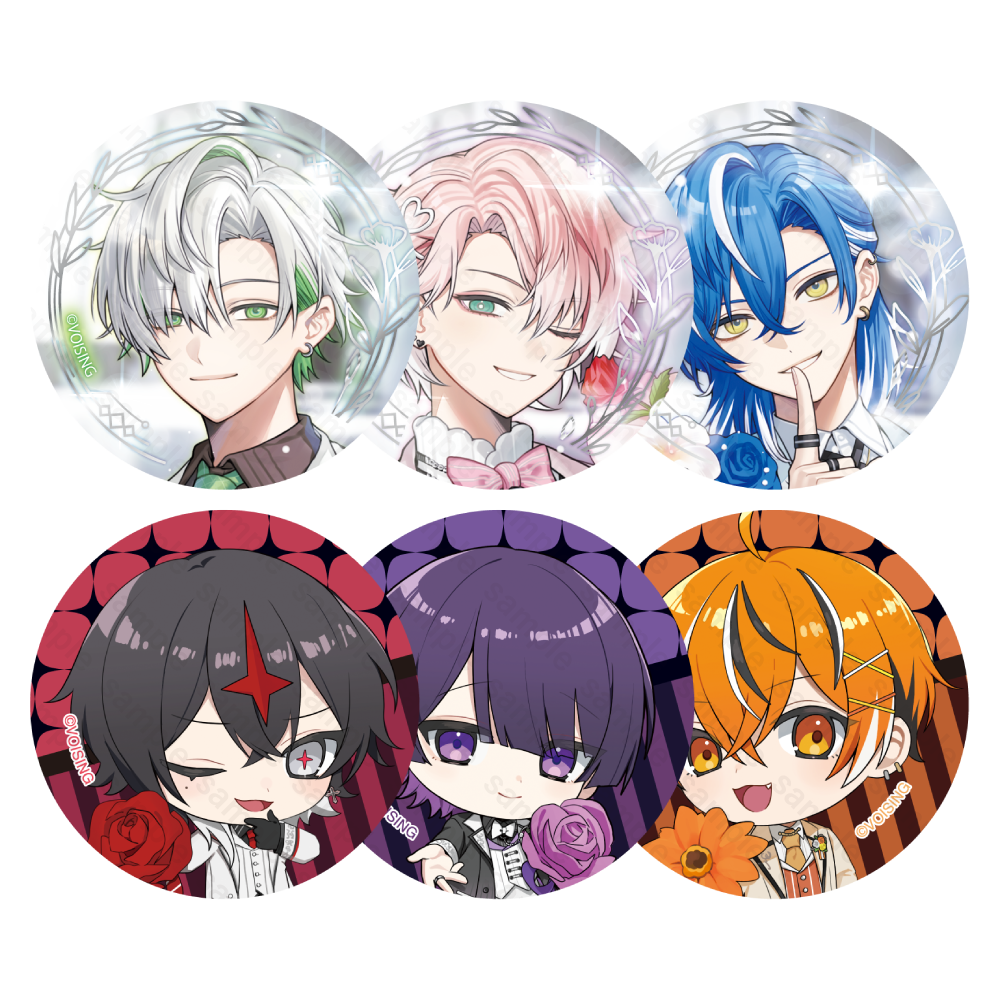 しの クロノヴァ ハロウィンイラスト 缶バッジ 8点 しの クロノヴァ