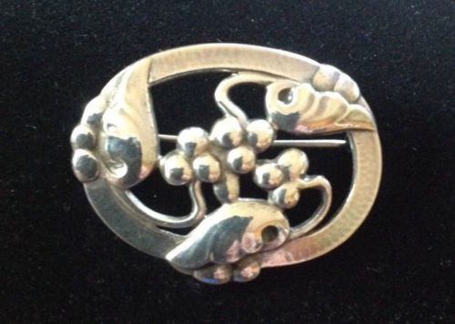 ジョージジェンセン 25 ピンブローチ タイタック ラピスラズリ