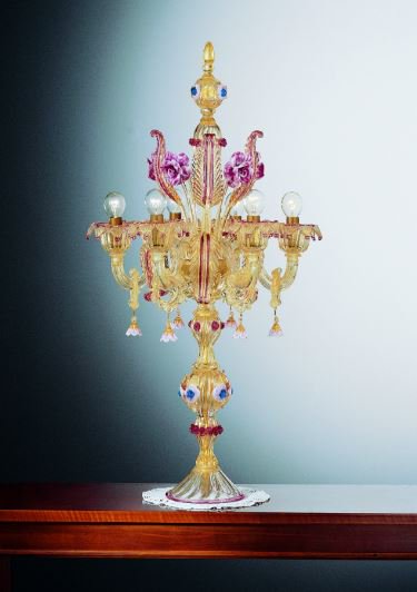 ベネチアングラス（ムラノガラス）テーブルランプ – Tag 