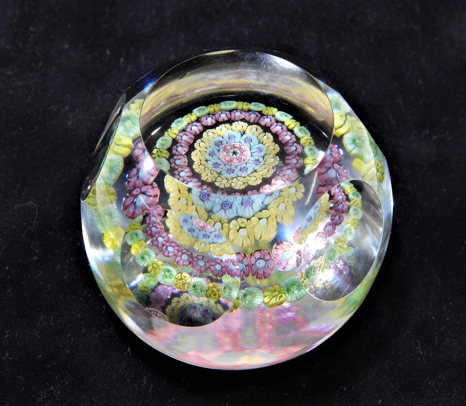 1992 ミッドナイトブルー BACCARAT クリスタル ペーパーウェイト