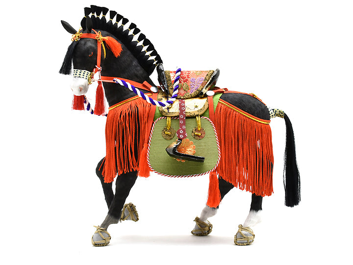 五月人形 / 粟生穂洲 / 奉書馬10号 黒毛 – 人形の鯉徳 オンラインショップ