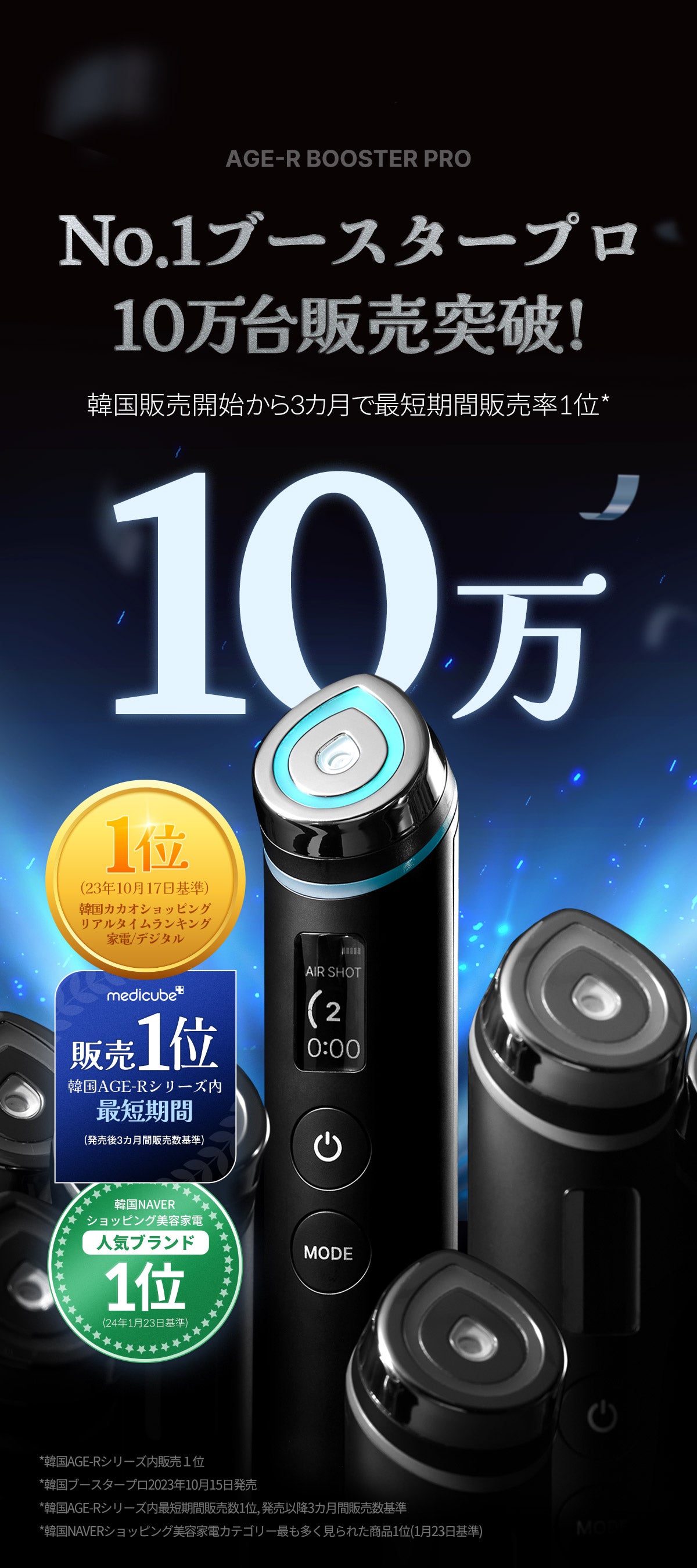 medicube BOOSTER PRO 美顔器 ブラック BOOSTER PRO 美顔器 ブラック