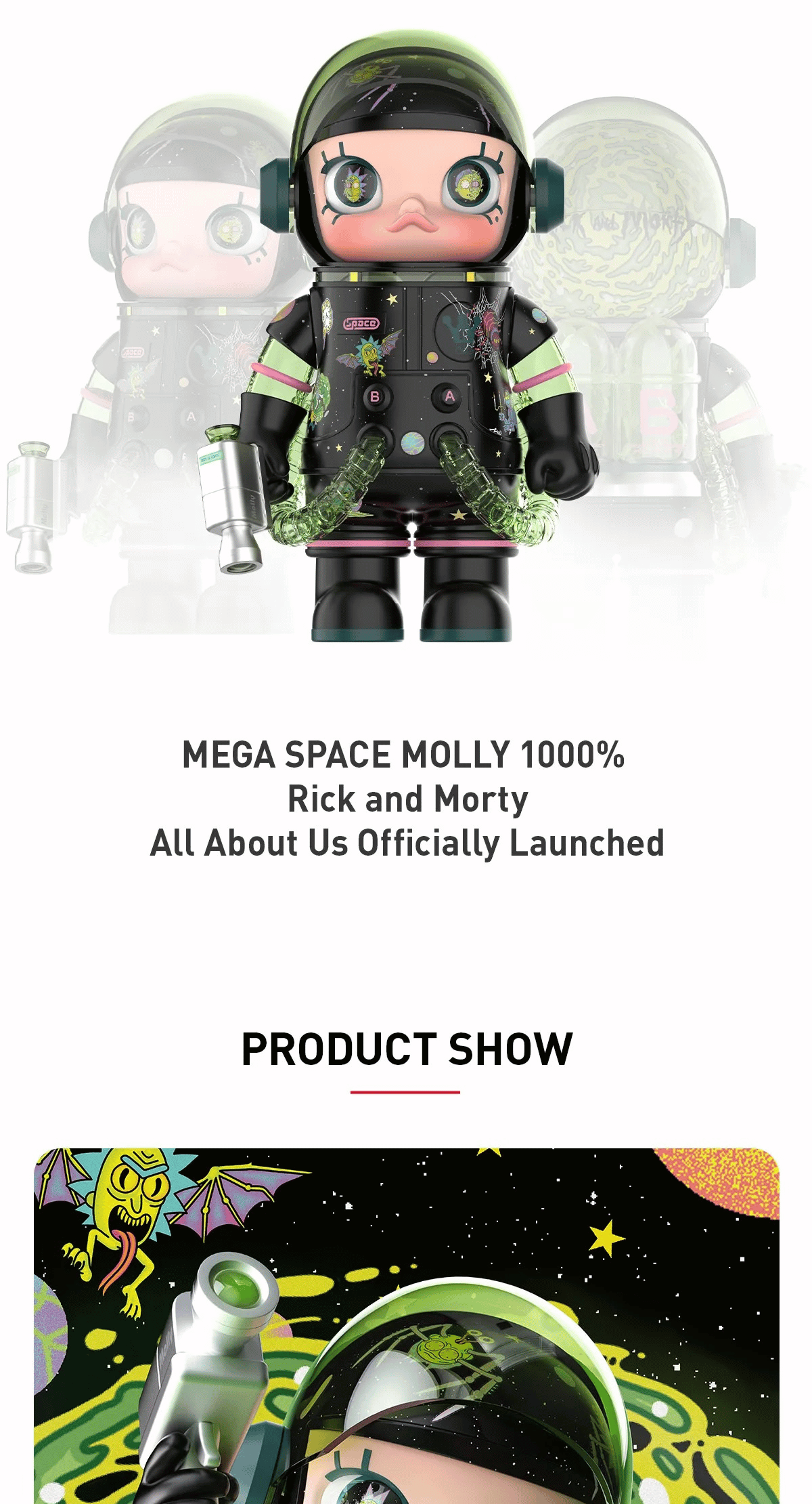 コミック・アニメ MEGA SPACE MOLLY 1000% Rick and Morty MEGA SPACE