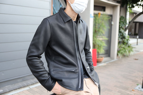 DEVOA Jacket Deer Leather / BLACK Mens apparel by DEVOA | Elixir