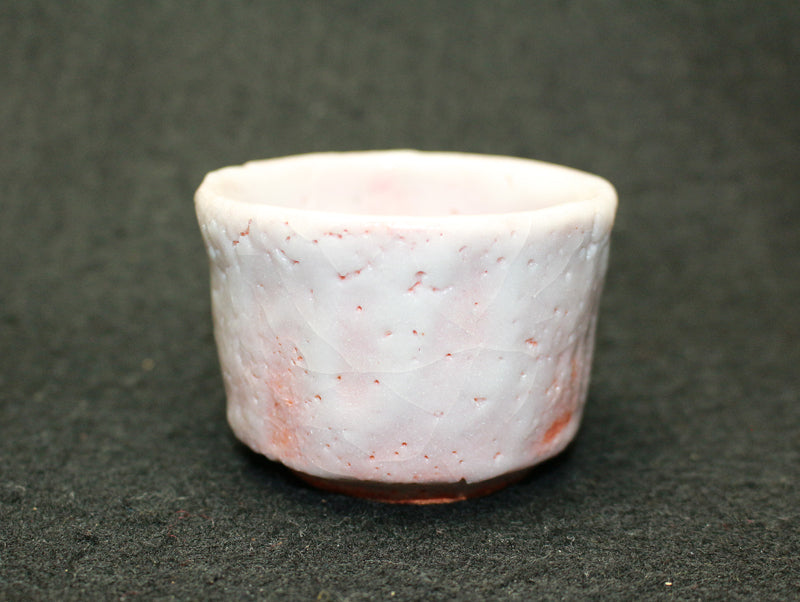 EE014新品未使用人間国宝加藤孝造 志野ぐい呑 師 荒川豊蔵 共箱