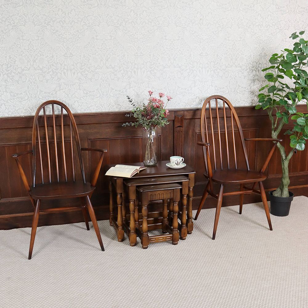 ERCOL / アーコール｜クエーカーアームチェア｜エルム材 ダーク