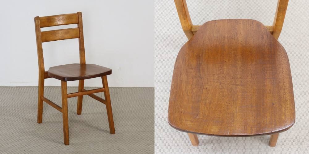 大人も座れるサイズです♪ スクールチェア VC110-097 – アンティーク