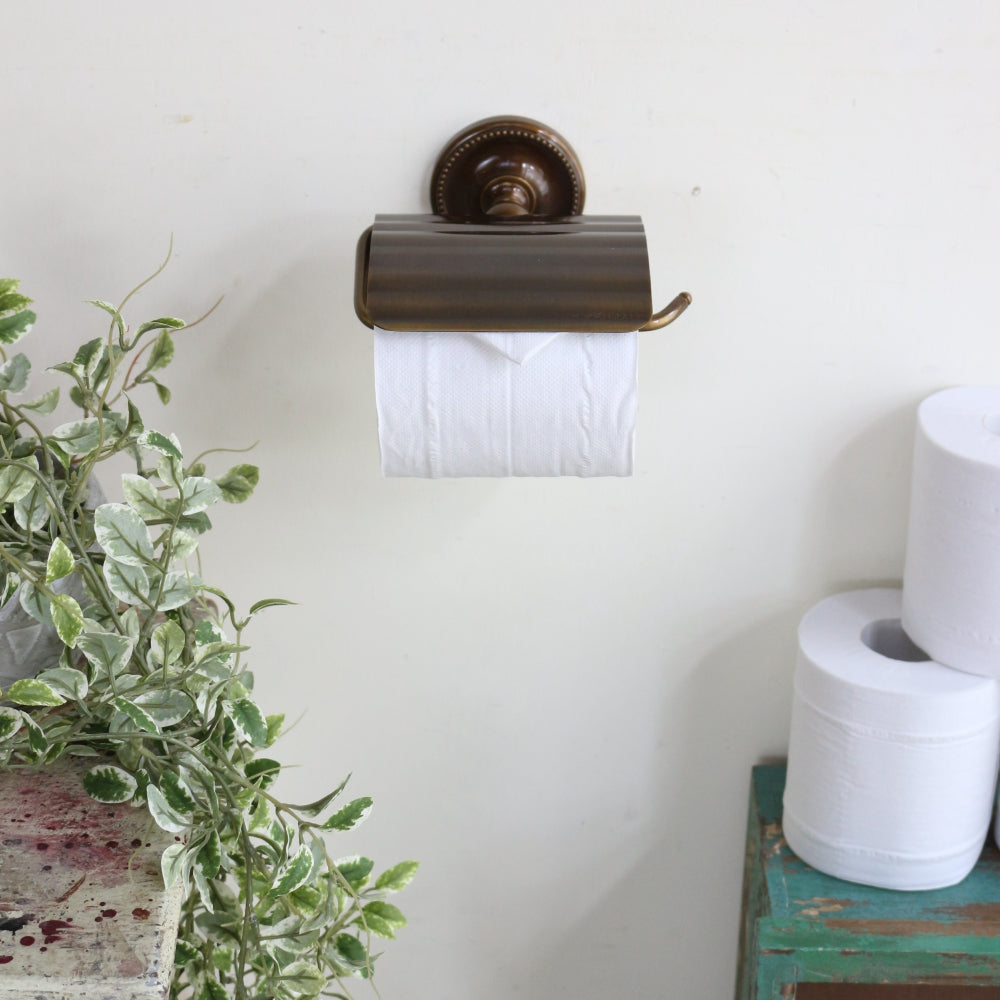 オシャレな存在感♪ トイレットペーパーホルダー PB 真鍮アンティーク