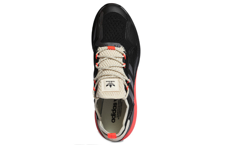 adidas ZX 2K Boost 'Core Black Grey Five Solar Red' FV9999