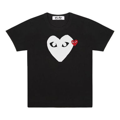 WMNS) COMME des GARCONS PLAY Small Logo Tee 'Black' AZ-T107-051-1
