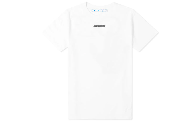 Off-White Marker Short-Sleeve Slim Tee 'White/Blue
