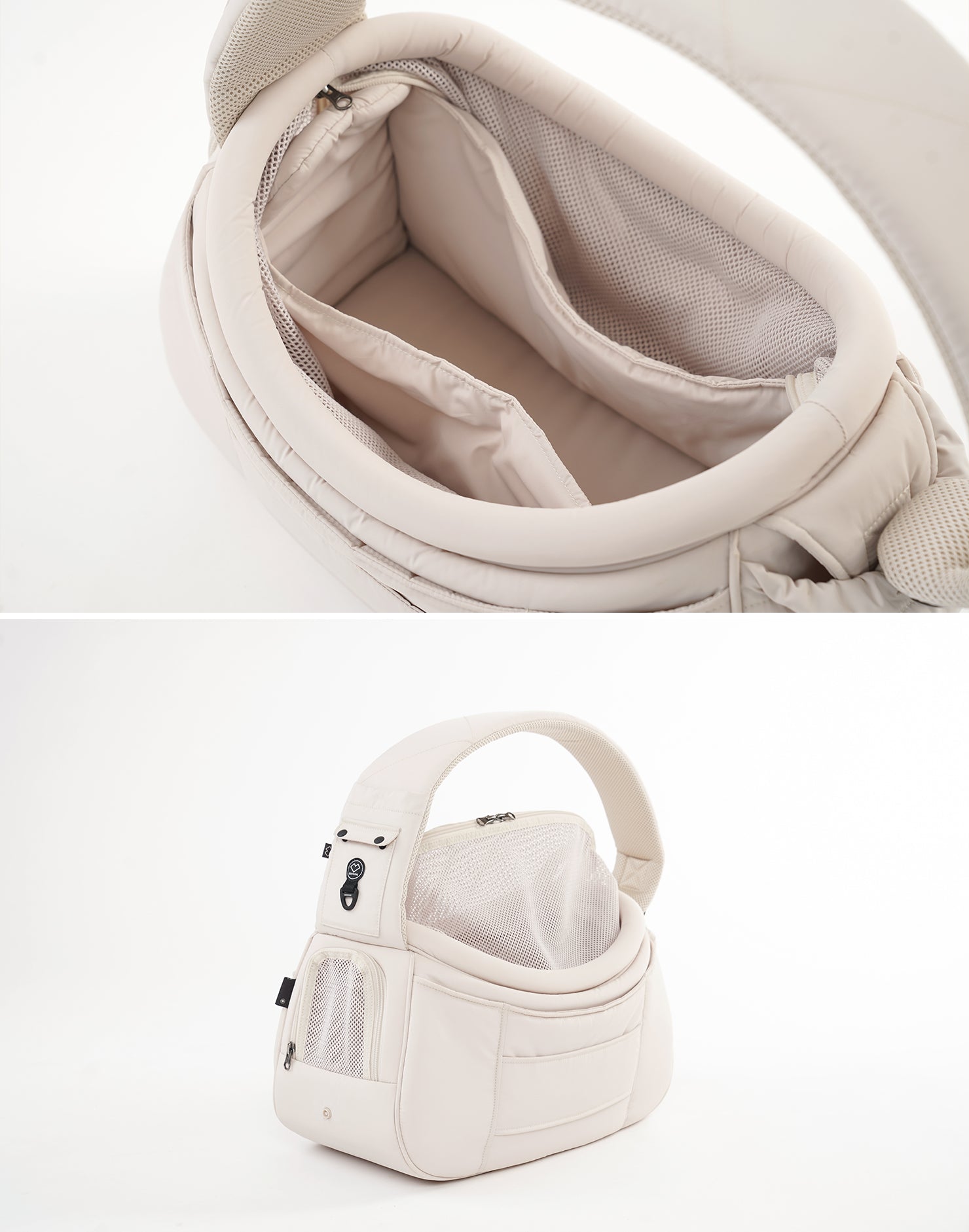 広々とした空間、しっかりした安定感。 SSOOOK スリングバッグ V.Open