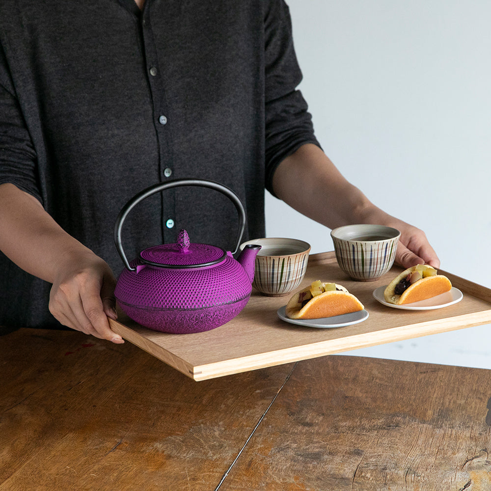 時を重ねる、白木の美しさ】白木塗タモ13.0長角盆 ｜のレン神楽坂