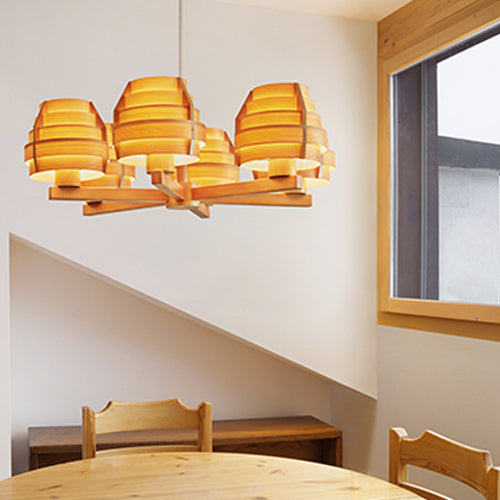 ヤマギワ P2421 白熱灯器具 ヤコブソンランプ φ540 パイン材 北欧