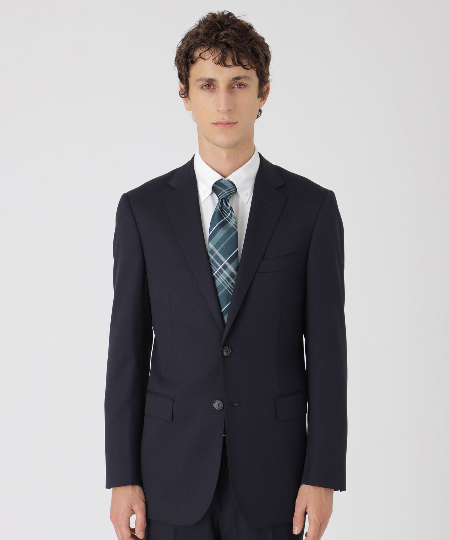 トーナルブルーシャドーブラックストライプスーツ（スーツ）｜BLACK